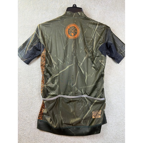 Crit Fit Army Cycling Jersey Men Large Camo Short Sleeve Full Zip Wisconsin NEW - Picture 2 of 8